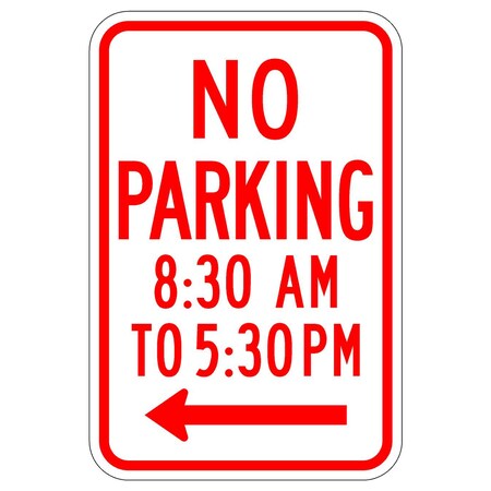 Sign Solutions Usa 12 in W, 18 in H, Aluminum, White DUS08DWT1218R7-2aL